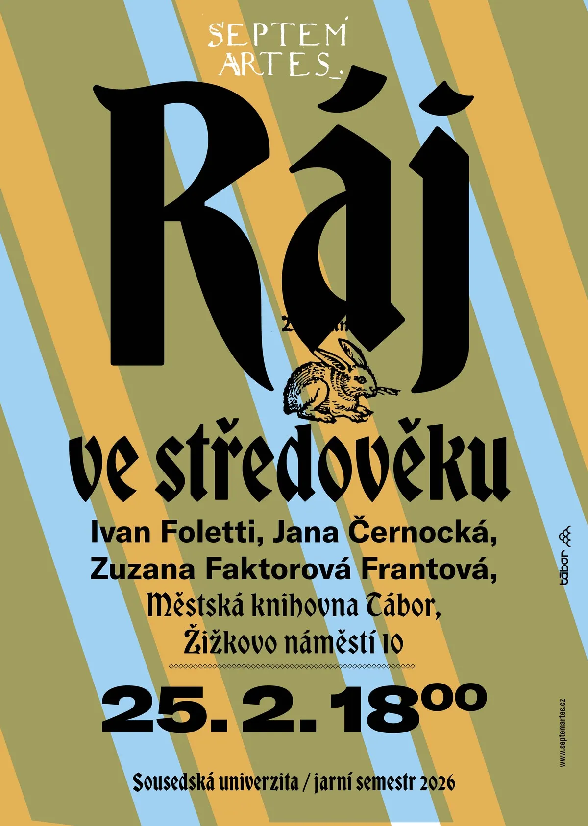 Plakát přednášky Hledání ráje ve vizuální kultuře středověku